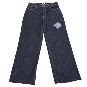 NWT Oliver Logan Jeans Womens Size 32 Aberdeen Wide Leg Cropped Casual Preppy